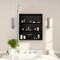 Flash Furniture Jolie 24-in. x 30-in. Medicine Cabinet w/Rounded Beveled Mirror and Reversible Metal Frame, Silver HFKHD-FM23C0401-L-SLV-GG - alternate 9